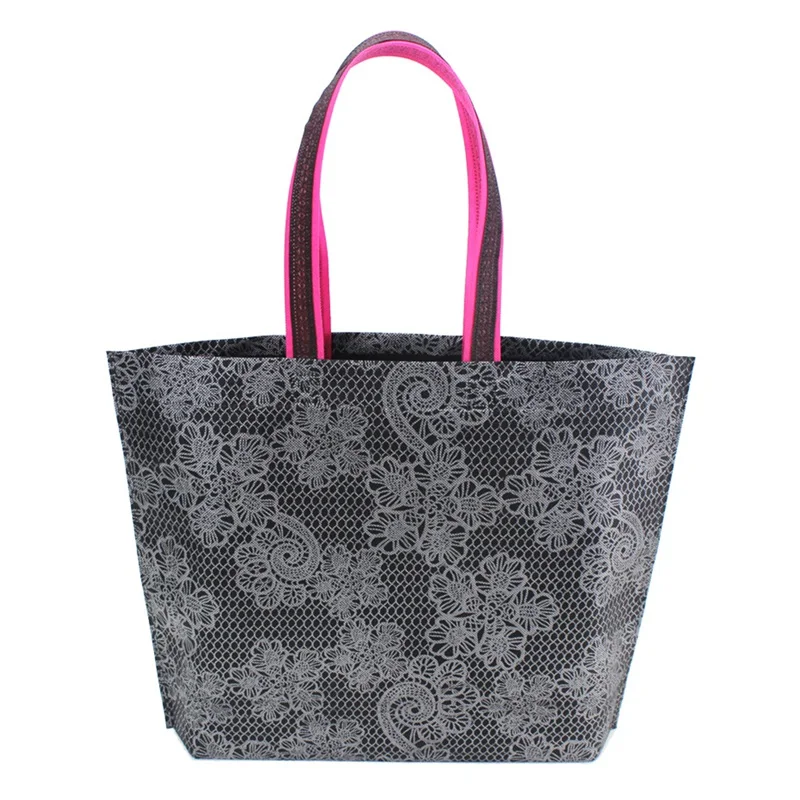 

Women Lady Foldable Shopping Bag Waterproof Thick Handbag Casual New Portable Large Capacity Zip Nylon Tote
