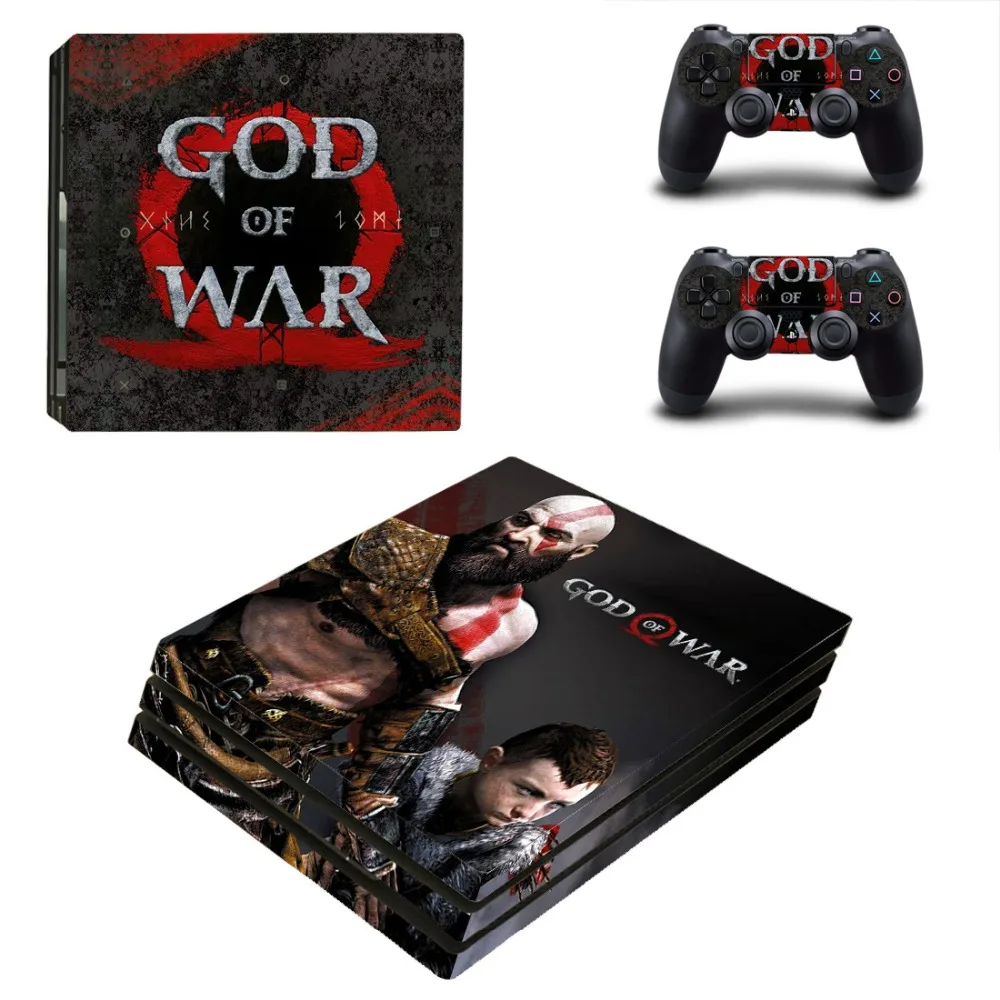 GOD OF WAR Pegatina PS4 Pro sticker s Vinilo sticker PS 4 Play station 4 Pro для игровой консоли и двух контроллеров