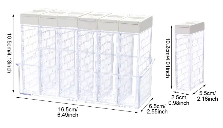 Кухонная прозрачная коробка для приправ, банки для специй, пластиковый контейнер для хранения,, аксессуары, товары