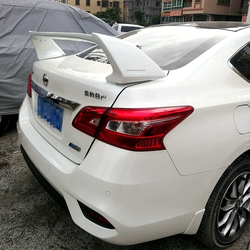 Для NISSAN Sentra спойлер 2012- высокое качество абс материал заднее крыло грунтовка цвет задний спойлер спортивный стиль