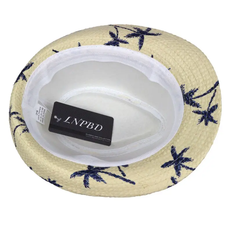 Summer Straw Sun Hat For Kids Beach Sun Hat Trilby Panama Hat Handwork For Boy Girl 4 Colour LNPBD kids sunhat