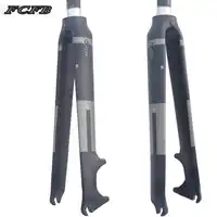 2016 fcfb fw炭素繊維ロードバイクフロントフォーク固定ギアサイクリング自転車フロントフォーク用ディスクブレーキ/v-ブレーキ28.6ミリメートル1-1/8