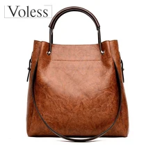 Casual Large Capacity Women Tote Shoulder Bag 2019 PU Leather Ladies Bucket Handbag Messenger Bag Soft Shopping Crossbody Bag emma yao women s leather handbag fashion korean tote shopping bag brand ladies messenger bag