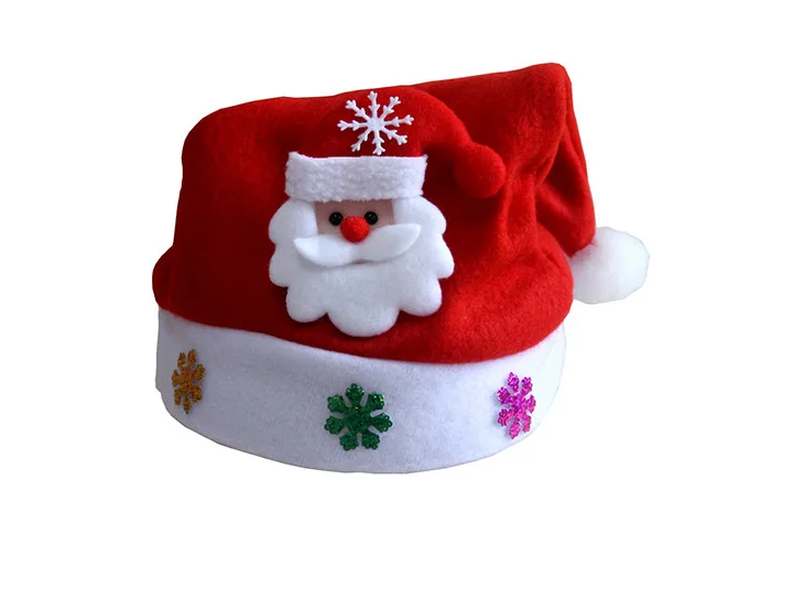 Детская Рождественская шапка Санта-Клауса, снеговика, лося, оленя, снежинок, шапки Navidad natal, шапка для детей, взрослых, natale, подарки на год - Цвет: Adult older