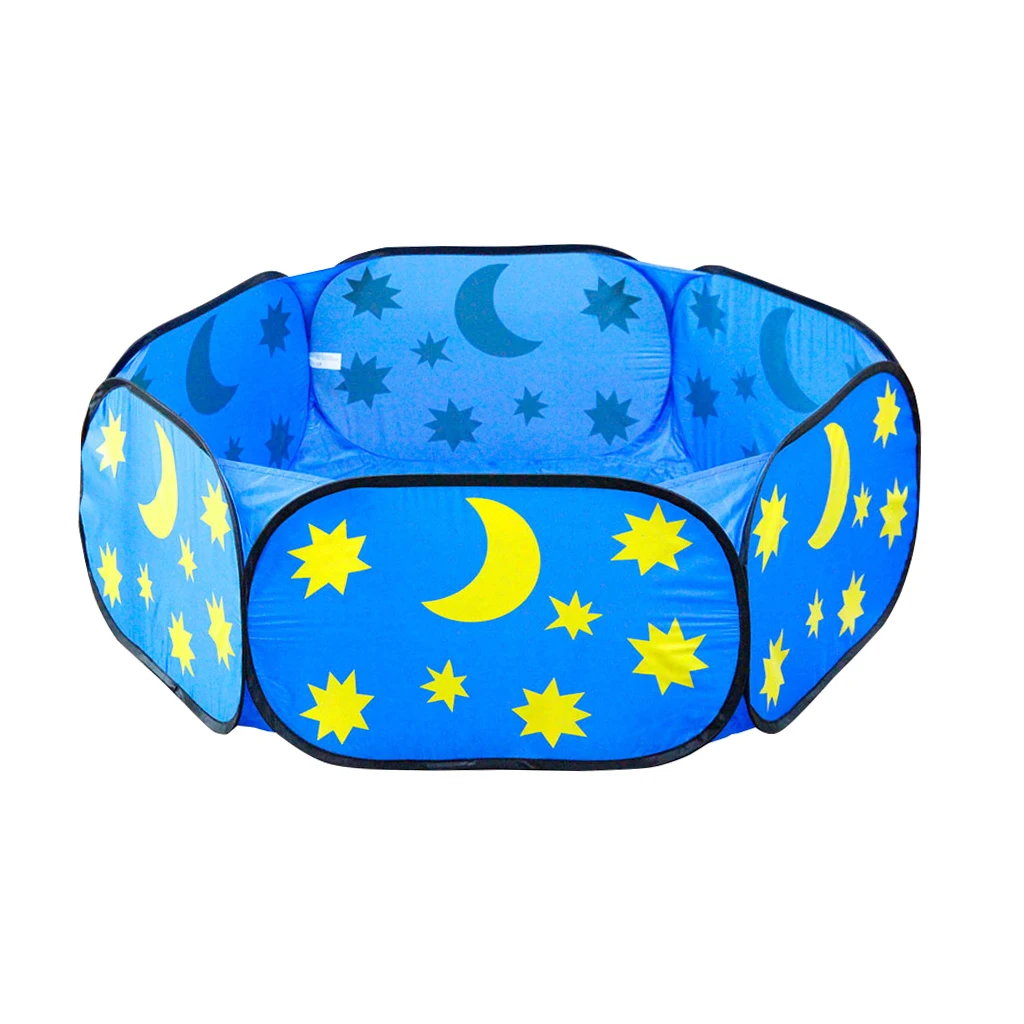 Fun Pop Up Ball Pit Pool Toddler Baby Play Tent Playhouse Playpen with Basketball Hoop Developmental play Game Toy 120CM/ 47''