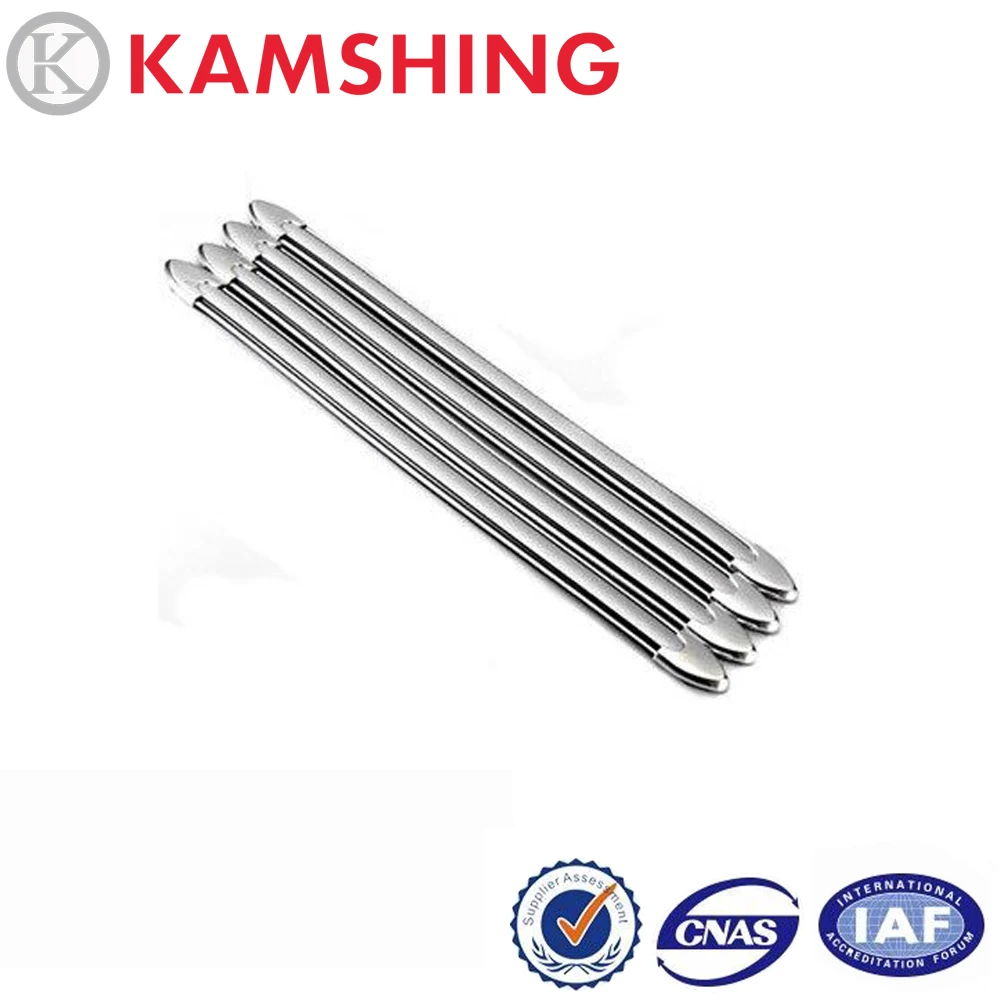 

CAPQX 4PCS Car Body Bumper Protector Trim Strip For BMW F04 F10 F11 F12 F13 Front Rear Chrome Anti-scratch Bumper Garnish Strip