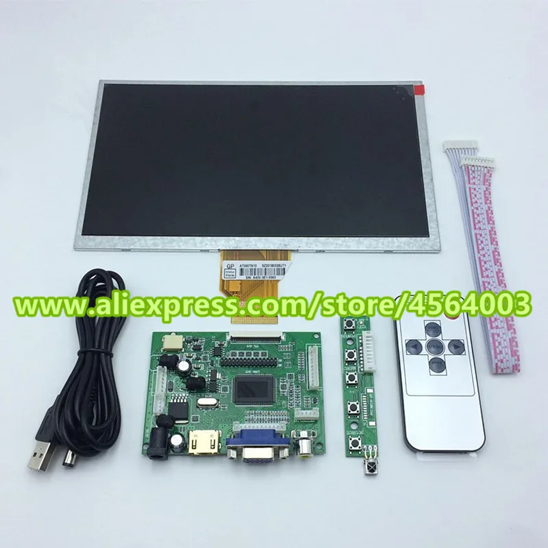 9 дюймов 800*480 ttl контроллер HDMI VGA 2AV матрица экран Аудио ЖК-дисплей монитор AT090TN10 доски водителя для Raspberry pi PC