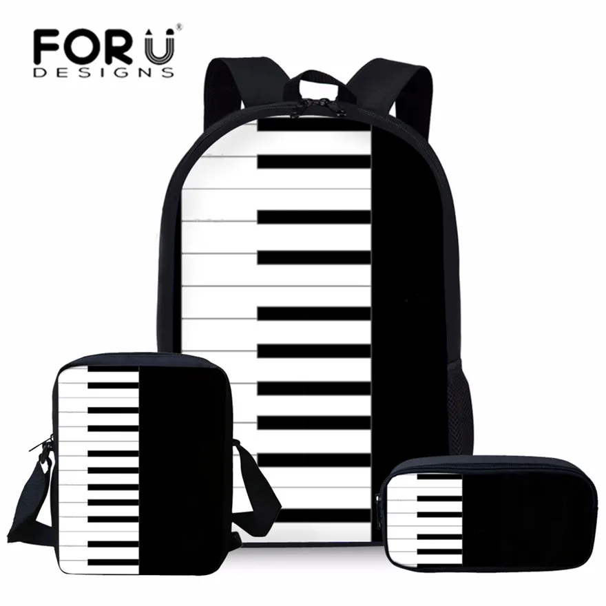 Детские ранцы для школы FORUDESIGNS сумка на плечо музыкальных нот портфель начальной