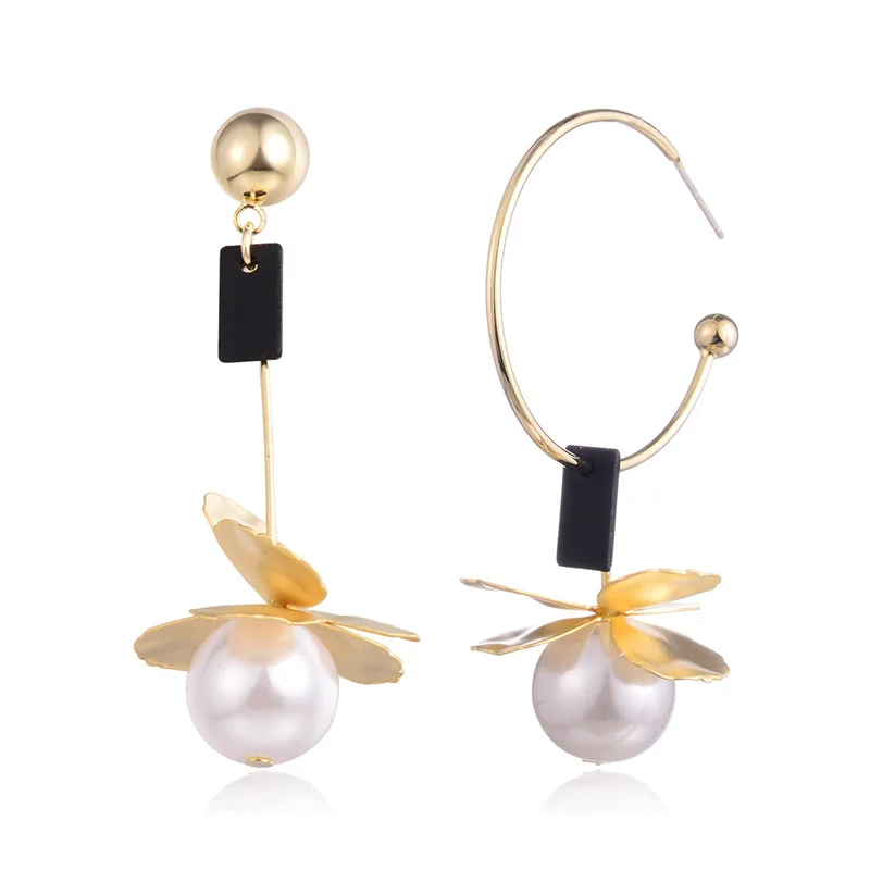 

2019 New Vintage Round Drop Earrings Imitation Pearls Pendant Dangle Earrings For Women Party Wedding Jewelry pendientes mujer