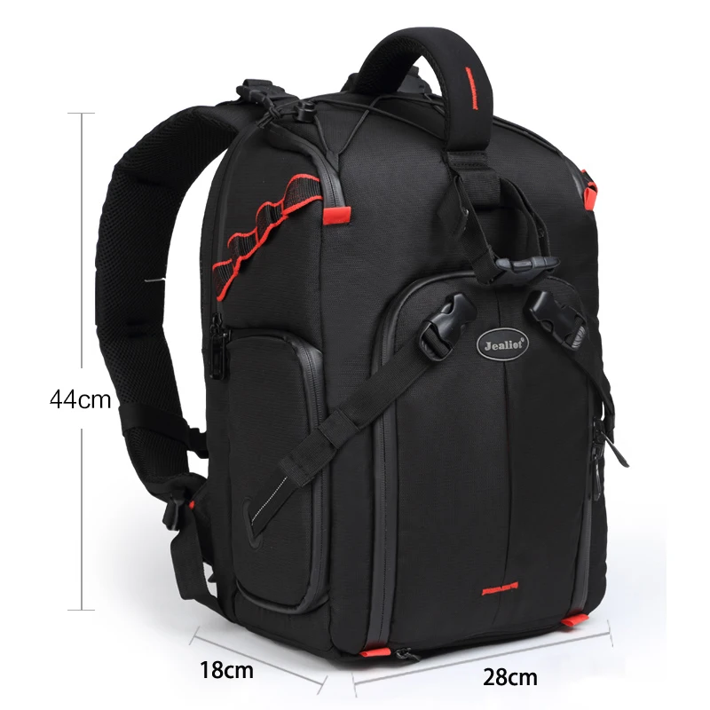 Jealiot SLR Camera Backpack bag for photo Camera lens Bag laptop Video case digital photography tri