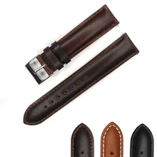 YQI Италия телячья кожа ремешок 20 ремешок для часов, мм светло-коричневый темно-коричневый ремешок для часов для DW часы с весенним баром