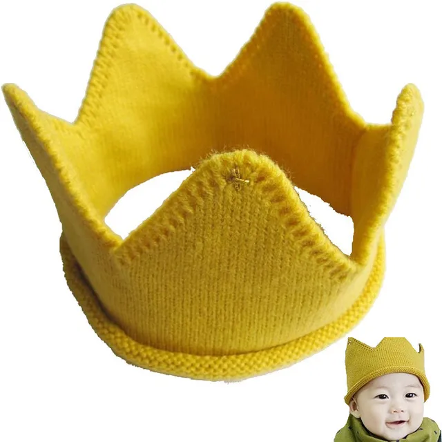 Fashion Crown Hat for Baby Newborn Photography Hats Baby Caps for Boys Girls Knitted Baby