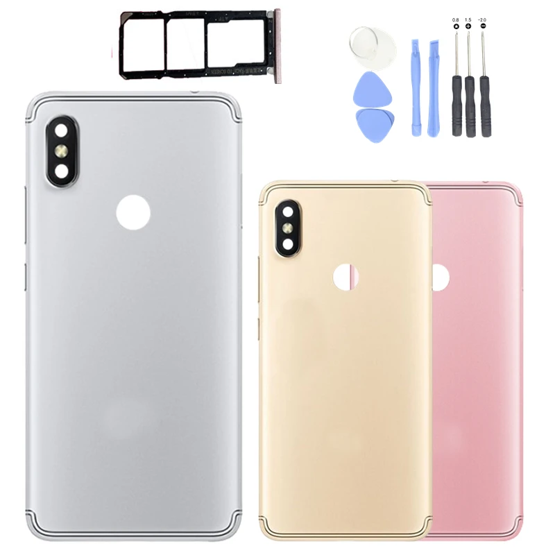 

Redmi S2 Battery Back Cover for Xiaomi Redmi Y2 Rear Housing Rear Door Camera Glass Card Tray Holder Repair Spare Parts