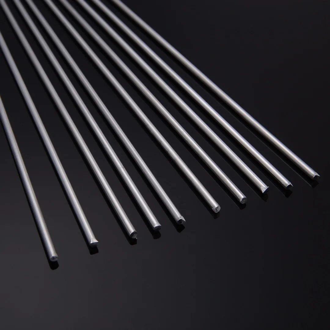 10pcs Aluminum Magnesium Welding Rods Low Temperature Welding Sticks With Corrosion Resistance 2mmx450mm Mayitr