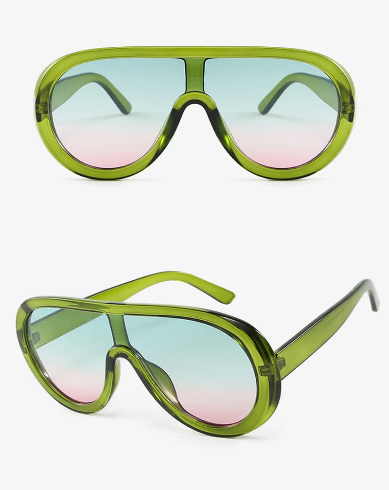 Kachawoo цельные Солнцезащитные очки Модные женские зеленые белые красные очки солнцезащитные очки большие мужские летние аксессуары