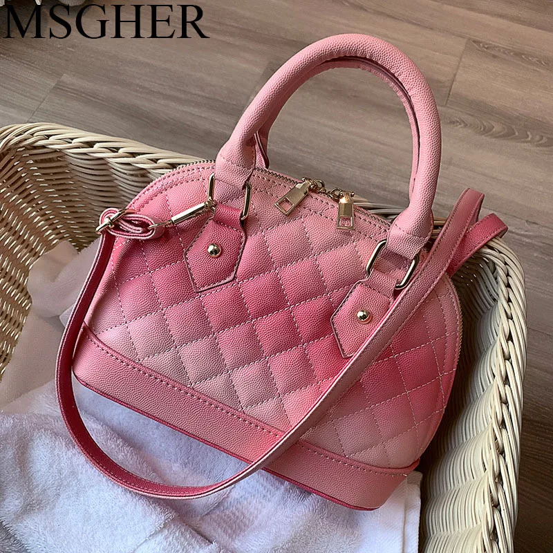 

MSGHER Fashion Change Color Women Leather Shell Messenger Shoulder Bag Bust Bag Crossbody Bag Money Phone Travel Bags WB1604