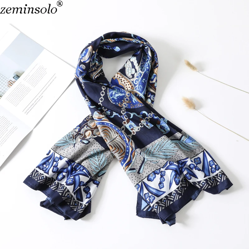 

130*130cm 2019 Spring Scarves For Women Bandana New Arrival Large Imitated Silk Satin Scarves Shawl Women Square Silk Scarf