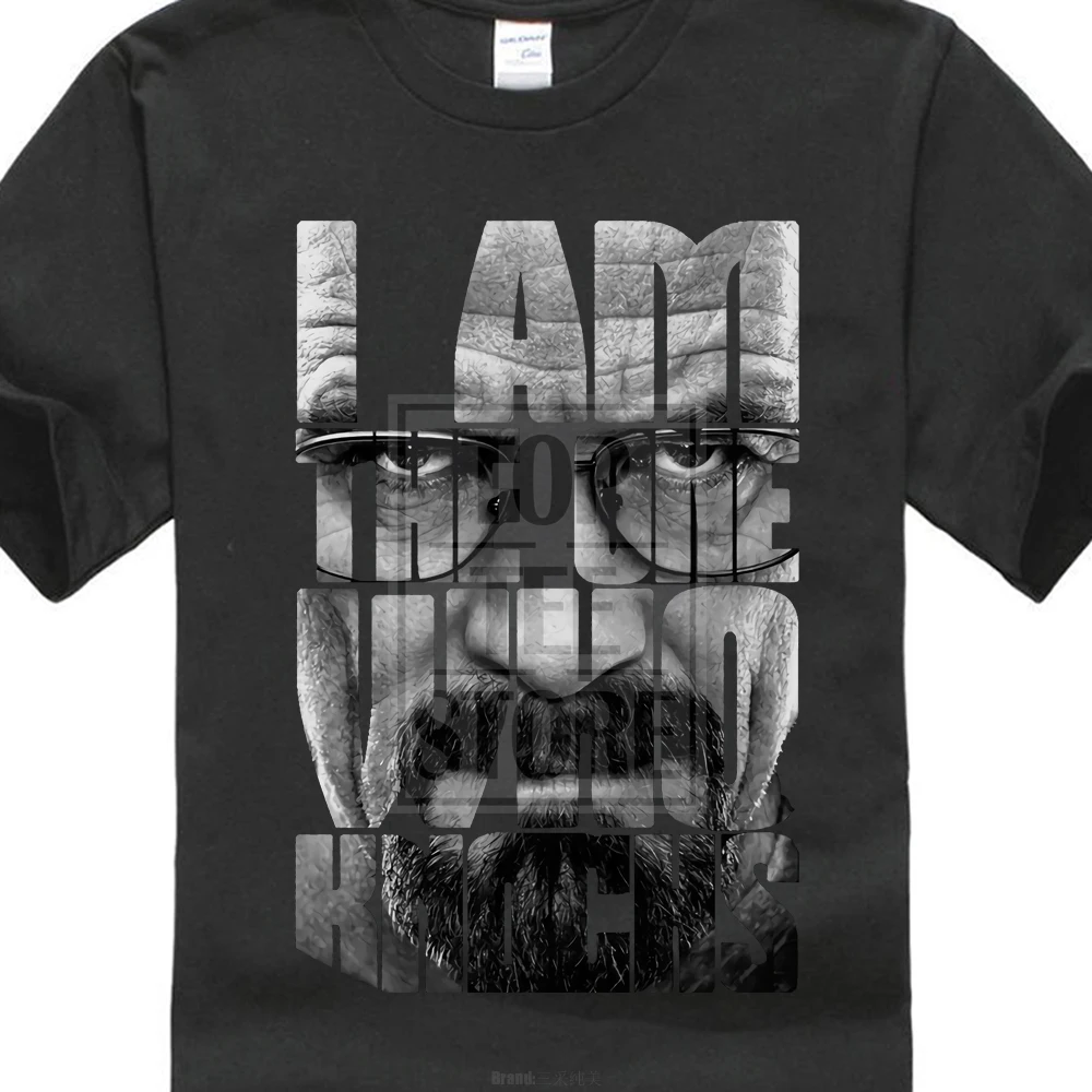

I Am The One Who Knocks T Shirt Breaking Heisenberg Walter Bad T Shirt White