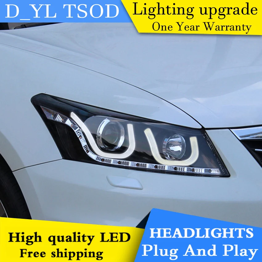 Car Styling Headlights for Honda Accord 08 12 LED Headlight for Accord