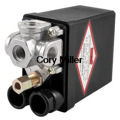 

Air Compressor Pump Pressure Switch Control Valve 115PSI 8 Bar 4 Ports