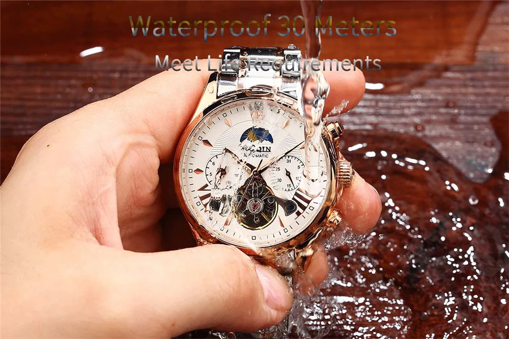 HAIQIN Original Mechanical Watch Unique Men's Watches Waterproof/Military/Sport Wristwatch Male Casual Automatic Wrist Watch Men