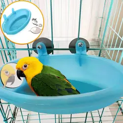 Клетка для птиц зеркало для ванны для вечеринки коробка для попугая ванна с зеркалом ПЭТ маленькая клетка для попугая птиц игрушки для птиц