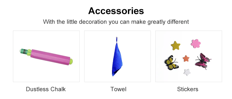 06 Magnetic Chalkboard Soft Blackboard Chalk Writing Sheet Chalk Board for Kids Room