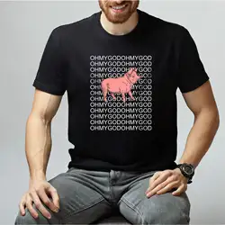 Oh My God Pig Shane Доусон What's Up Guys Humor унисекс забавная футболка с принтом, Повседневная футболка, Мужская модная футболка унисекс