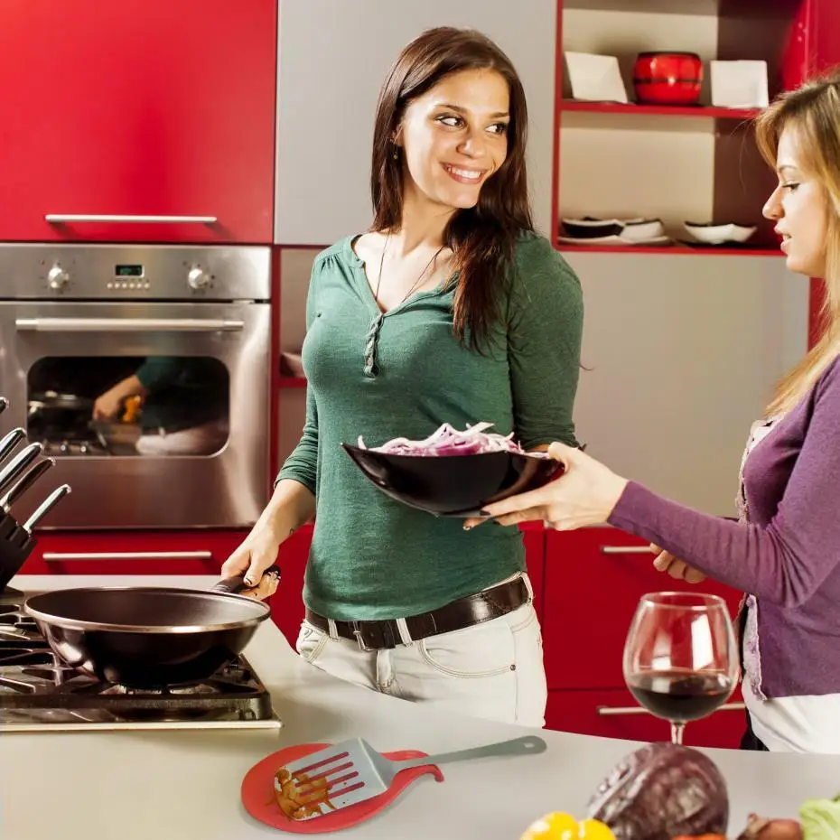 2 шт./лот кухня термостойкая силиконовая подставка для Ложки Посуда держатель для кухонной лопатки кухонный инструмент