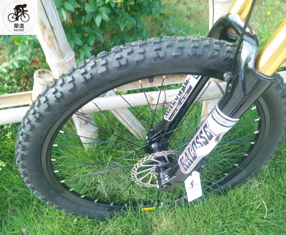 Sale Kalosse 165mm travel   26*2.35 tires  20mm barrel shaft    Downhill bicycle  mountain bike  24/27/30 speed   DH/AM/FR 6