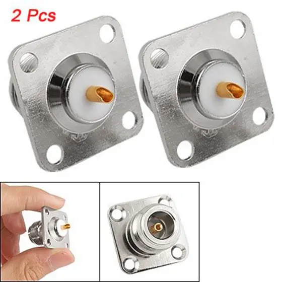 2pcs N Female Jack Panel Mount Chassis PCB Connector Adapter | Электроника