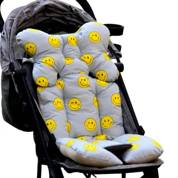 

Baby Printed Stroller Pad Seat Warm Cushion Pad mattresses Pillow Cover Child Carriage Cart Thicken Pad Trolley Chair CushionA