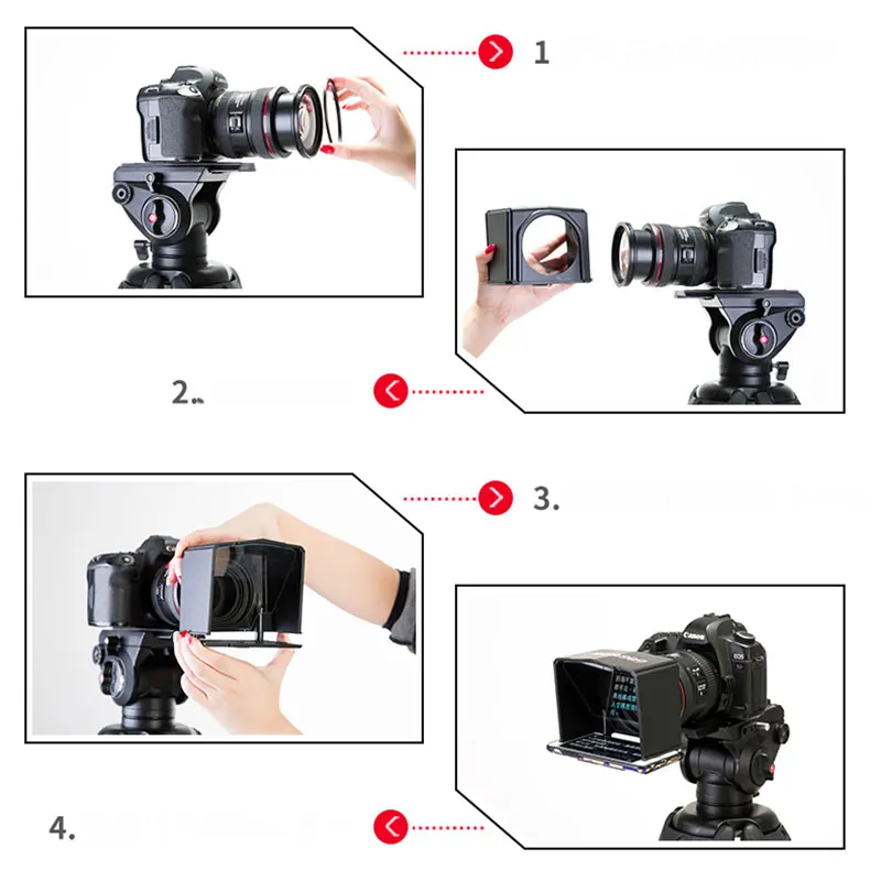 Портативный телесуфлер Bestview T1 для камер Canon Nikon Sony DSLR|Аксессуары фотостудии| |
