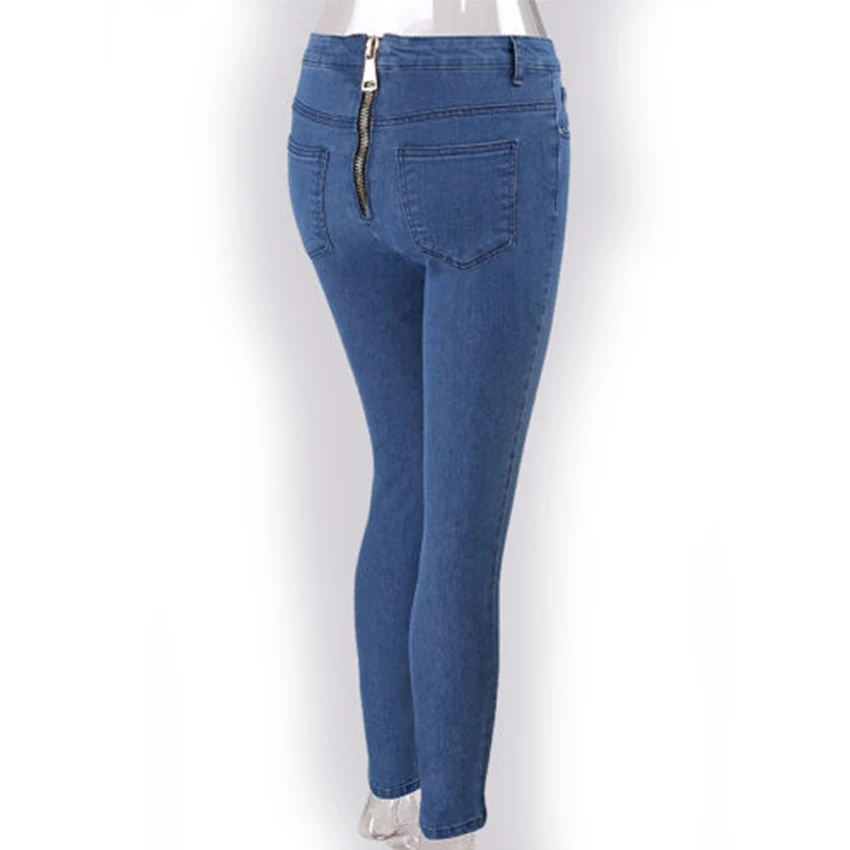 Plus Femmes Bleu Nouveau Pour Hot Boyfriend Fermeture Taille 2018 Sexy Dames Jeans Vintage Éclair Pantalon Moulant Hanche awZPxTq4