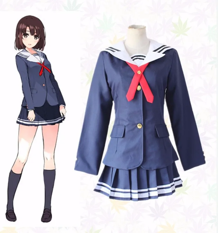 

Saenai Heroine no Sodatekata Katou Megumi Cosplay Costume School Uniform +Track