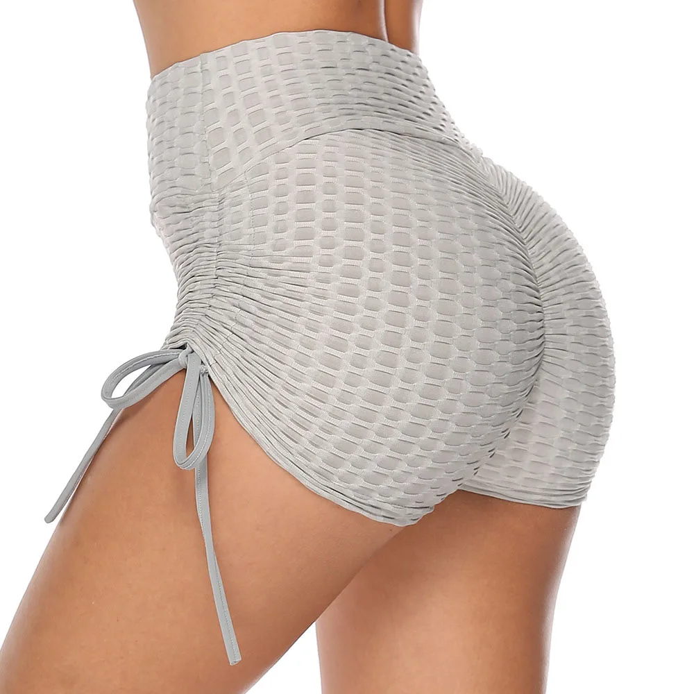 

Nice Women's Sport Fitness Gym Stretchy High Waisted Ruched Butt Lifting Workout Running Yoga Shorts