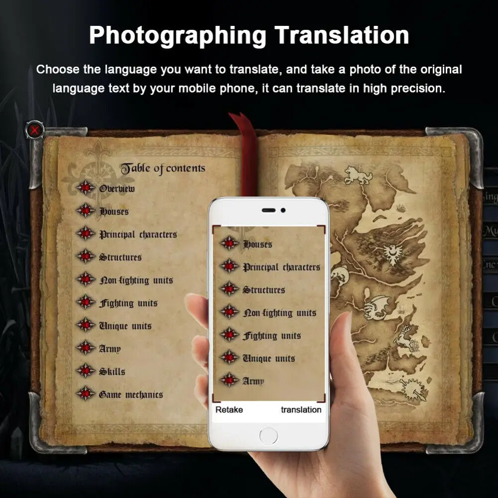 Портативный Аудио-Видео умный голосовой переводчик портативный двусторонний перевод в реальном времени многоязычный перевод совместимый для iOS Android