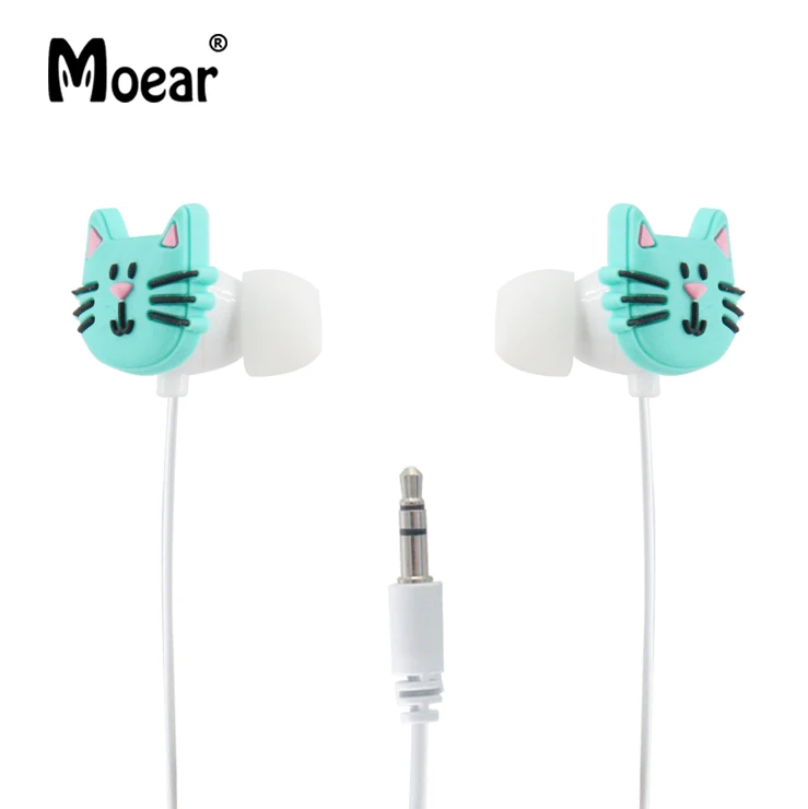 Проводные наушники Moear In Ear 3 5 мм с милым мультяшным котом|Наушники и гарнитуры| |