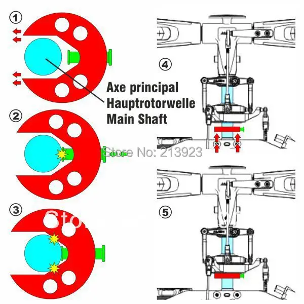 TREX 700L ALLOY SWASH PLATE ANTI-ROTATION GUIDE