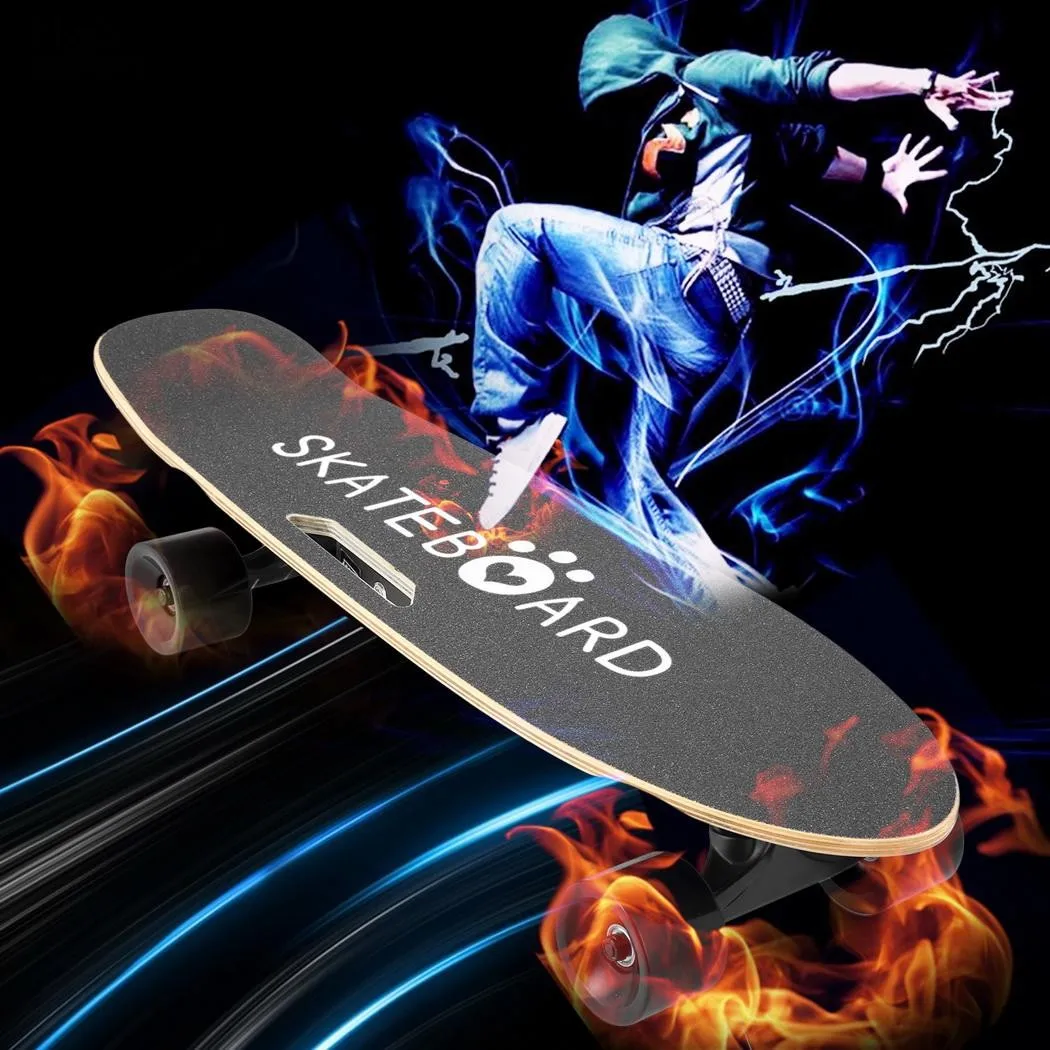

Unisex Electric Skateboard Penny Board with Bluetooth Speaker Front Light Remote Controller