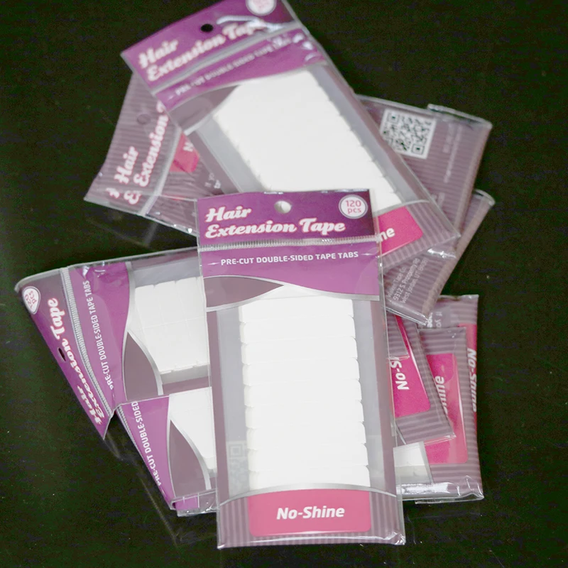 10*12pcs/lot walkerNo Shine Hair Extension Tape Adhesive Bonding Double Sided Tape Waterproof hair extension tape