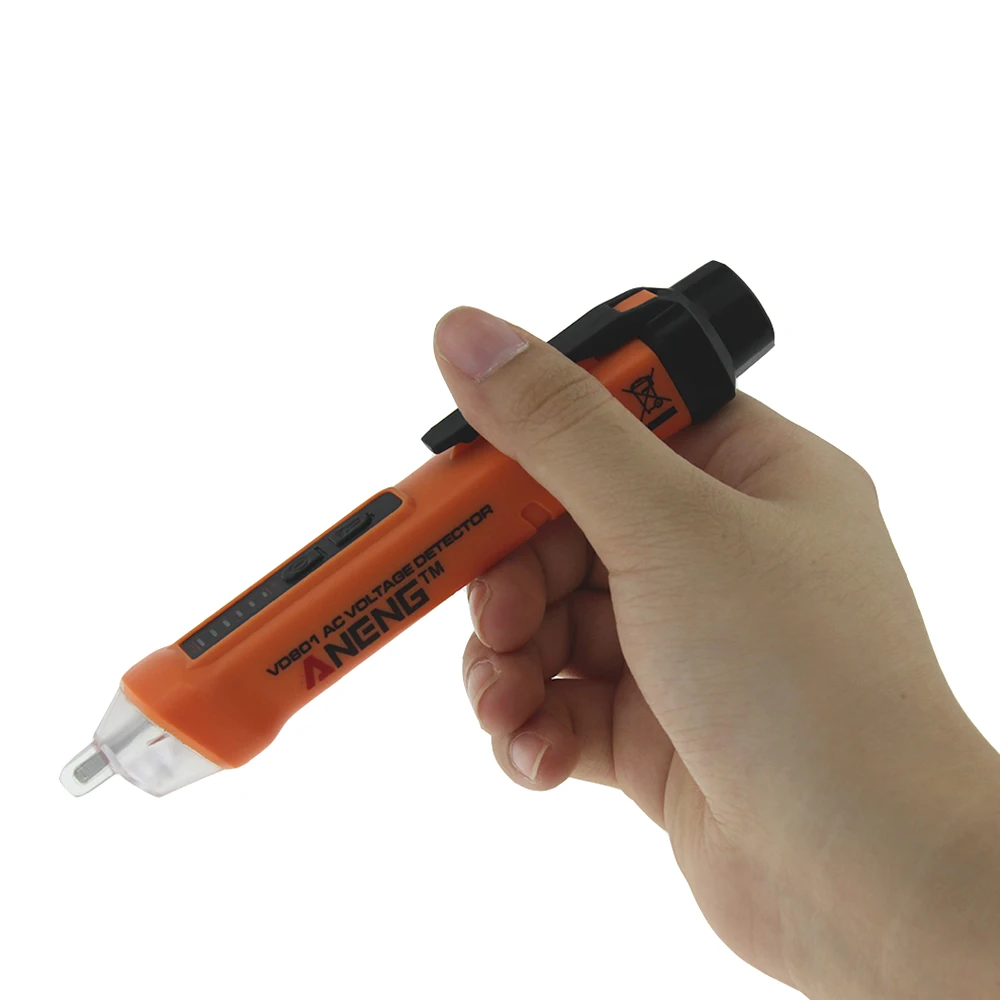

Contacted AC Voltage Detector 12-1000V without contact voltage detector circuit electrical tester pen tool Sensitivity Adjustmen