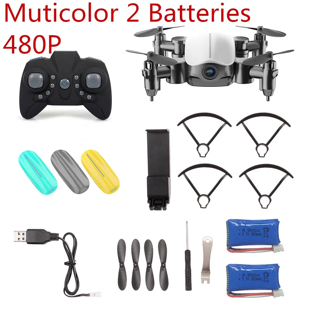 RS535 складной sihuandar дрона с дистанционным управлением 2,4G удержания высоты 6 Axis Gyro Безголовый режим обучения игрушечные Квадрокоптеры - Цвет: Multi 2 Battery 480P
