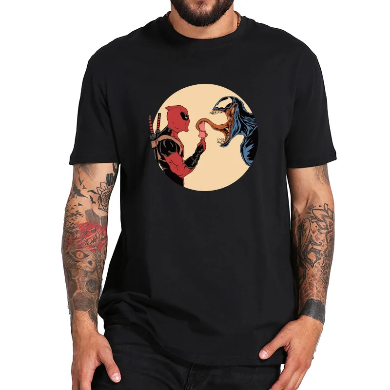 Somos veneno T camisa superhéroe bien Anime Camiseta Homme 100% algodón originalidad Comic Camiseta de la nave de la gota Somos veneno T camisa superhéroe bien Anime Camiseta Homme 100% algodón originalidad Comic Camiseta de la nave de la gota