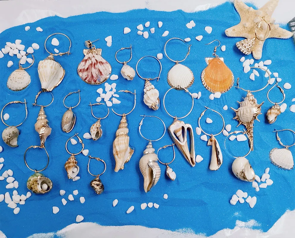 

Bohemian Korean Shell Earrings Drop Earings 2019 Boho Jewelry Beach Earrings for Women Weddings Party Geometric Fashion Gift
