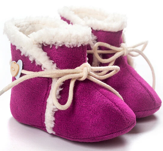 

Hot baby shoes girls shoes fashion lace-up warm cotton baby boots girls comfortable winter toddler girl shoes baby girl shoes