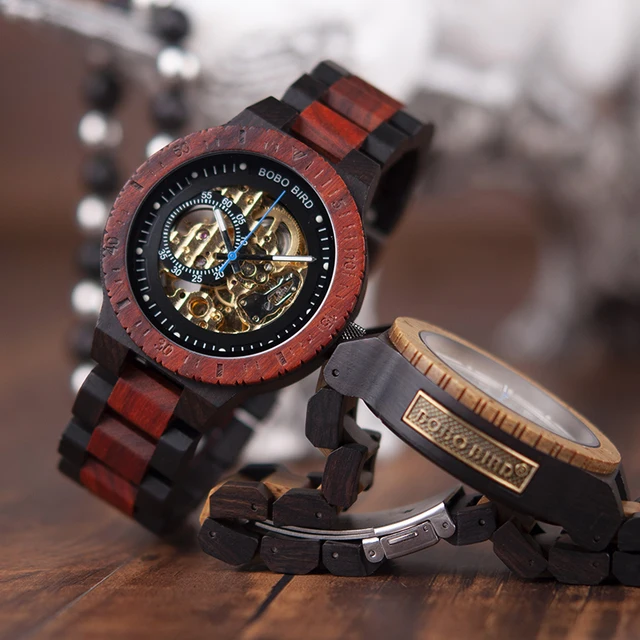 WoodTouch AMORPHA – Montre en Bois de Luxe – Homme