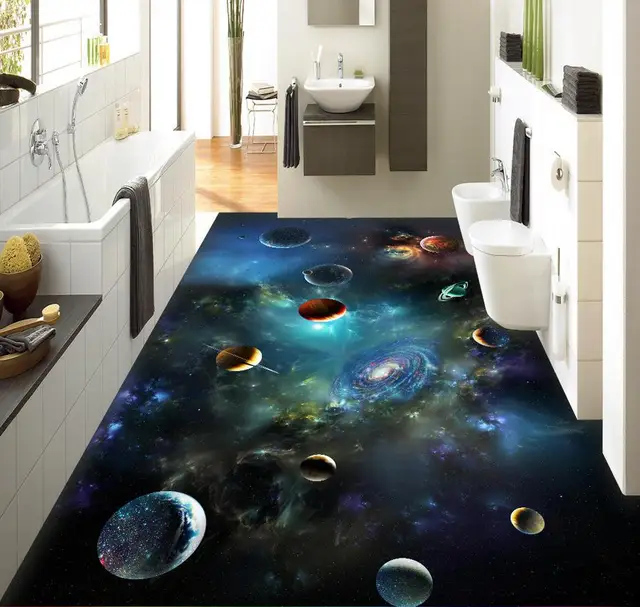 3d bodenbelag Sky Solar System planeten 3D stereoscopic boden bad ... 3d bodenbelag Sky Solar System planeten 3D stereoscopic boden bad ...