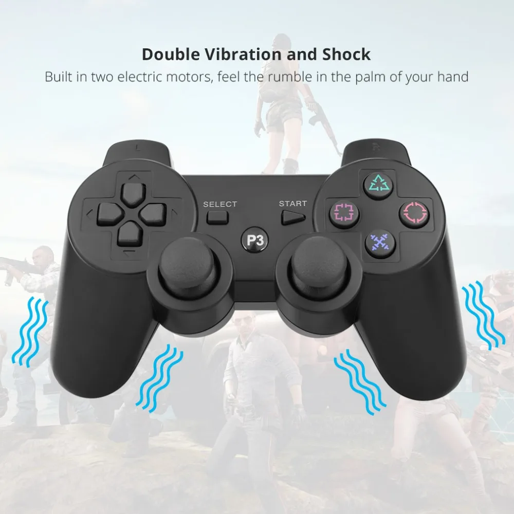 Best Price Cheap jv7Gh Gamepad Wireless Bluetooth Joystick For PS3 Controller Wireless Console For Playstation 3 Game Pad Joypad Games Accessories