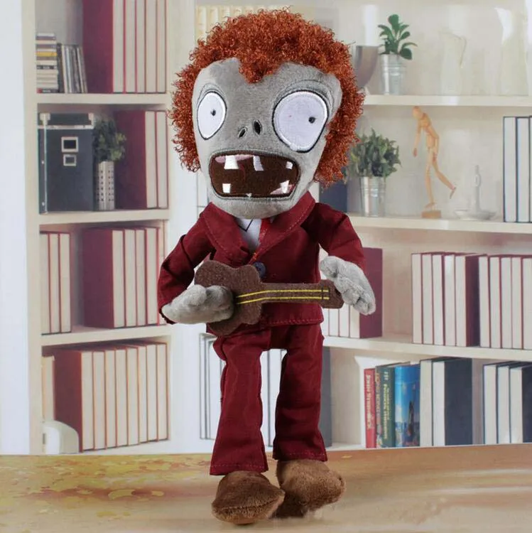 Free Shipping 28cm High Quality PP Cotton Plants vs Zombies In DANCING ZOMBIE Lovely Plush Toys